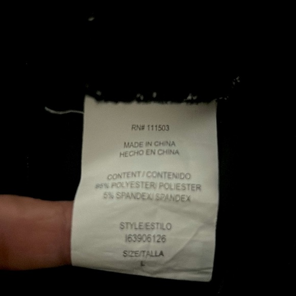 Lily Star Black and White Striped Stretch Skirt in Size Large - Picture 4 of 4